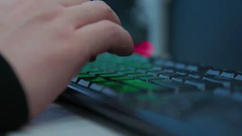 An engineer typing on a keyboard, extreme close-up view Stock Footage 272456671