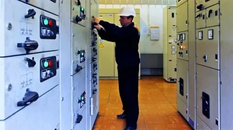 Engineer Unlocks And Activates Equipment Video stock 10790337