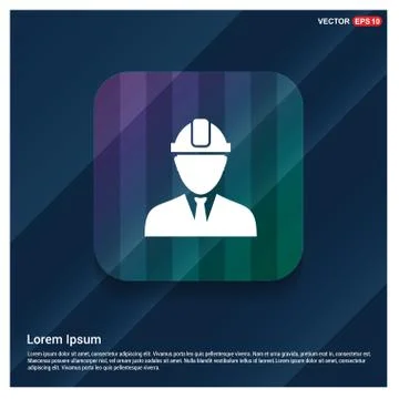 Engineer user Icon Stock Illustration