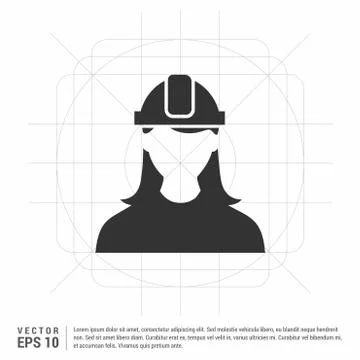 Engineer user Icon Stock Illustration
