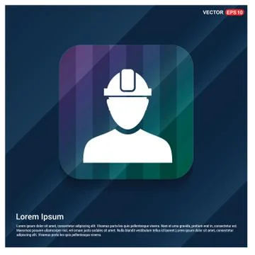 Engineer user Icon Stock Illustration