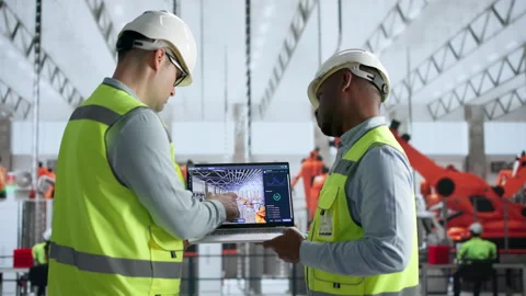 Engineer Uses SCADA Software Stock Footage 345312737