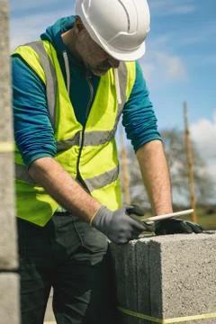 Engineer using digital tablet at the construction site Stock Photos