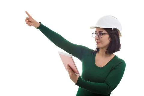 Engineer using tablet Stock Photos
