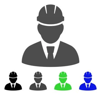 Engineer Vector Icon Stock Illustration