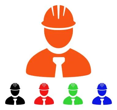Engineer Vector Icon Stock Illustration