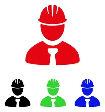Engineer Vector Icon Stock Illustration