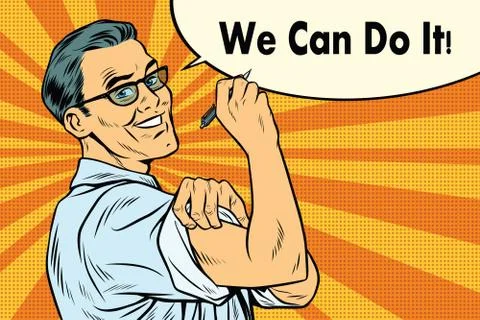 Engineer we can do it Ilustración de archivo