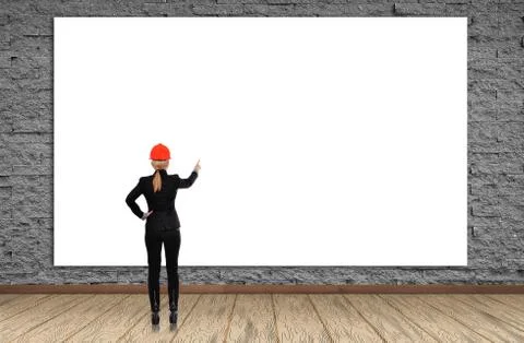 Engineer woman Stock Illustration