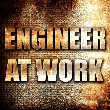 Engineer at work Stock Illustration