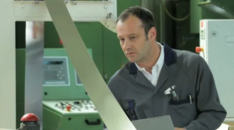 Engineer worker facility checking 2 Stock Footage 11899632