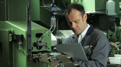 Engineer worker facility checking 3 Stock Footage 11899635