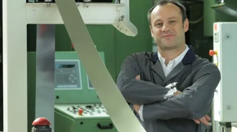 Engineer worker facility look 2 Stock Footage 11899637