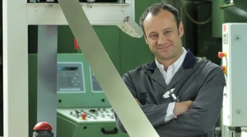 Engineer worker facility look 3 Stock Footage 11899639