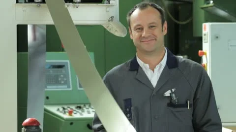 Engineer worker facility look 7 Stock Footage 11899648