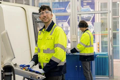 Engineer worker Industrial,Warehouse. Stock Photos