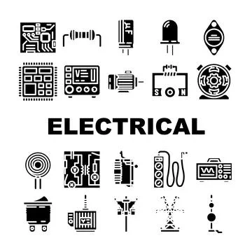Engineer worker industry icons set vector Illustrazione stock