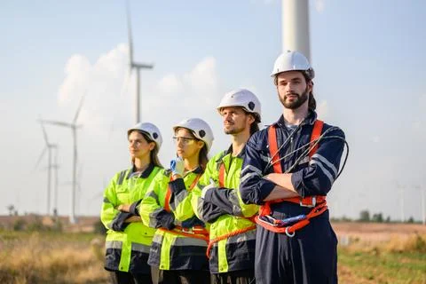 Engineer working with confident. Worker outdoor working. Mega project Stock Photos