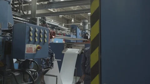 Engineer working in factory Stock Footage 106322306