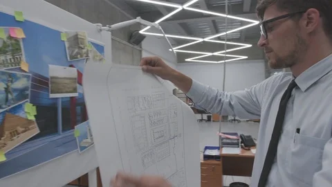 Engineer working on a project 스톡 동영상 118680610