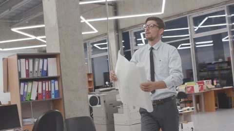 Engineer working on a project Stock Footage 118680631