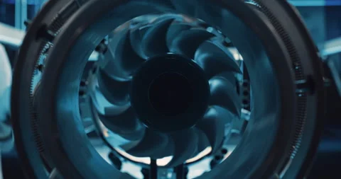 Engineer Working on Turbine Engine Stock Footage 232572189