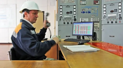 Engineer At Workplace Part2 Stock Footage 8659517