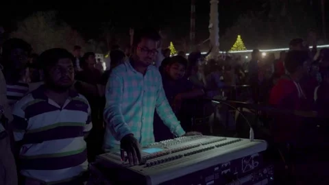 An engineer works in an open area. Stock Footage 144865614