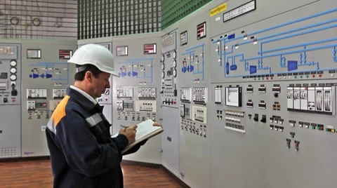 Engineer Writes Parameters In Log Stockbeeldmateriaal 8659527