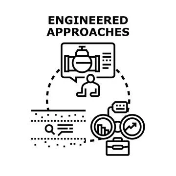 Engineered approaches in problem solving and development Illustrazione stock