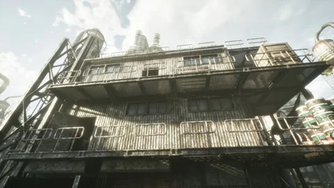 Engineered scene showcasing geometric patterns from below perspective Stock Footage 331521262