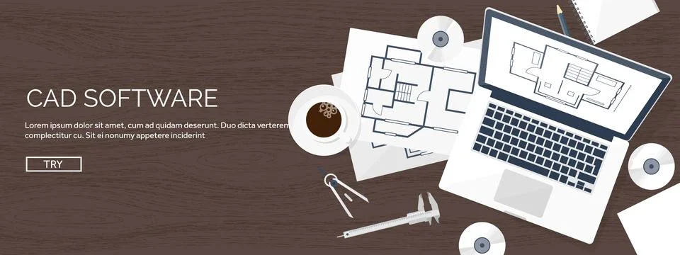 Engineering and architecture vector illustration. Drawing and construction Stockillustratie