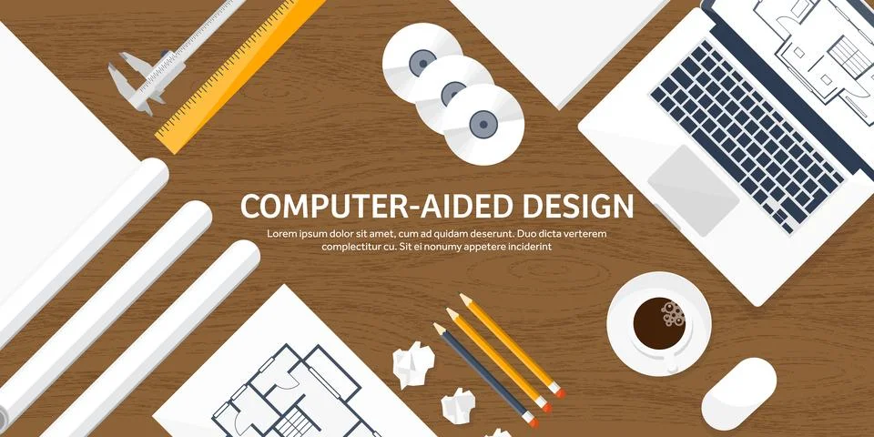 Engineering and architecture vector illustration. Drawing and construction 스톡 일러스트