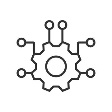 Engineering and circuit board, icon in line design. Engineering, circuit, board 스톡 일러스트