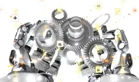 A Engineering And Design Image gears. Stock Illustration