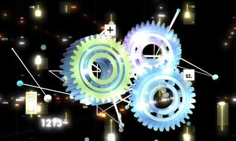 A Engineering And Design Image gears. Stock Photos