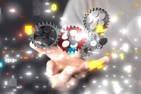 A Engineering And Design Image gears. Stockfoto's