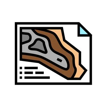 Engineering and design quarry mining color icon vector illustration Stock Illustration