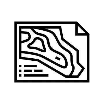 Engineering and design quarry mining line icon vector illustration Stock Illustration