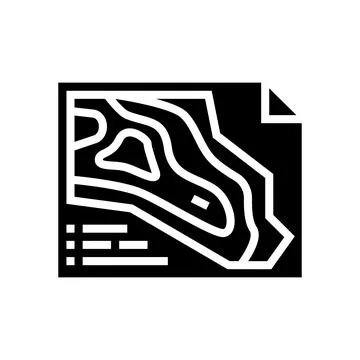 Engineering and design quarry mining glyph icon vector illustration Stock Illustration