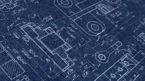 Engineering and technological background.Technical drawing . Stock Footage 286858753