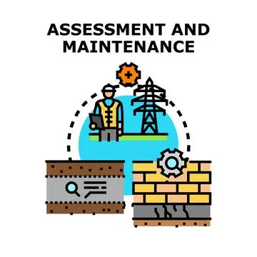 Engineering assessment and maintenance for infrastructure and construction .. 库存插图