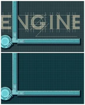 Engineering Boards Stock Illustration