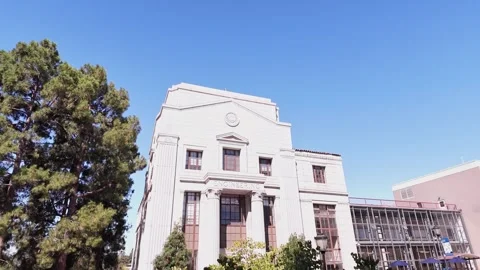 Engineering building facade at the University of California Berkeley Stock Footage 346004313