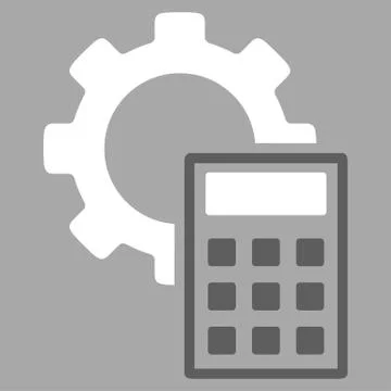 Engineering Calculations Flat Icon Illustrazione stock