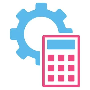 Engineering Calculations Flat Icon Illustrazione stock