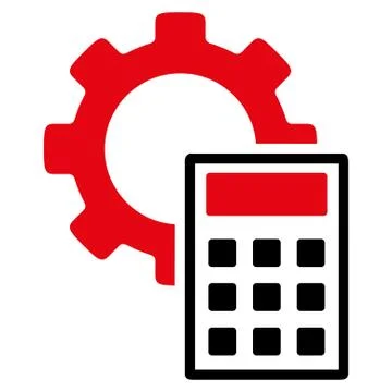 Engineering Calculations Flat Icon Illustrazione stock