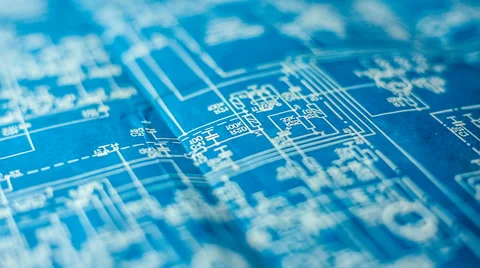 The engineering circuit diagram Stock Footage 64099717