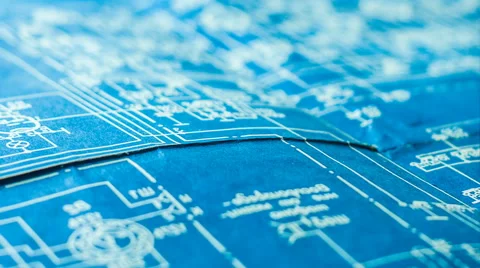 The engineering circuit diagram Stock Footage 64100355