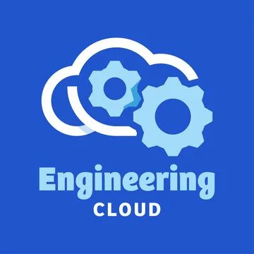 Engineering Cloud Logo Stock Illustration